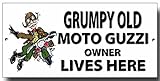 Grumpy Old Moto Guzzi Owner Lives Here metal sign