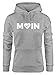 Produktbild MoonWorks Cooler Kapuzen-Pullover Damen Moin Love Herz mit Anker Nordsee Hoodie grau S