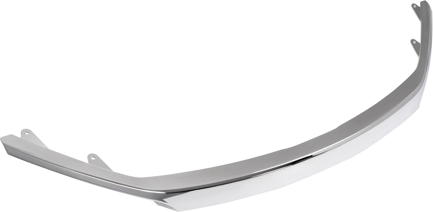 ECOTRIC Upper+Center+Lower Bumper Grille Molding Compatible with 2010-2012 Ford Fusion AE5Z8200C, BE5Z8200BA, AE5Z8200B Front Grill Molding Trims Plastic (ABS) Chrome Silvery