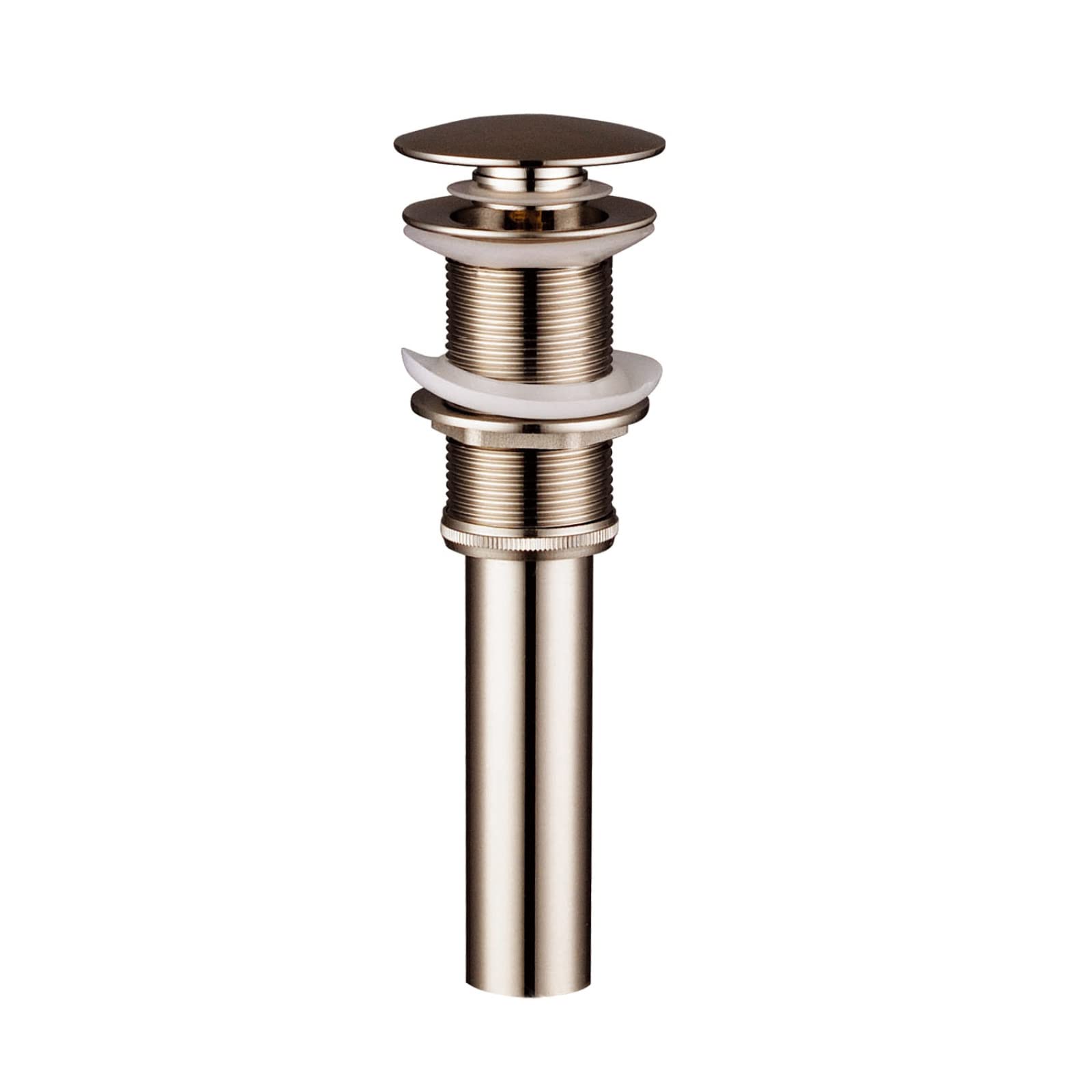 Tapón for fregadero, desagüe for lavabo, desagüe for lavabo, desagüe for lavabo, tapón for desagüe for lavabo, desagüe for lavabo con rebosadero, latón, desagüe for lavabo Click Clack, orificio for de