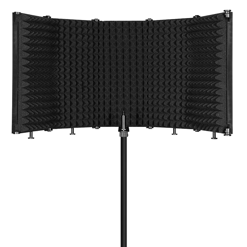 Honsto Foldable Adjustable Sound Absorbing Vocal Panel Portable Acoustic Isolation Microphone Shield Sound-proof Plate