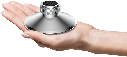 Miniatura 5 de Peso récord 130S aluminio, 4.6 onzas, estabilizador de disco de vinilo de audio para el hogar para tocadiscos LP (plateado 130S)