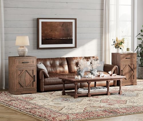 Image of WAMPAT 32-inch Tall Farmhouse End Table Set of 2