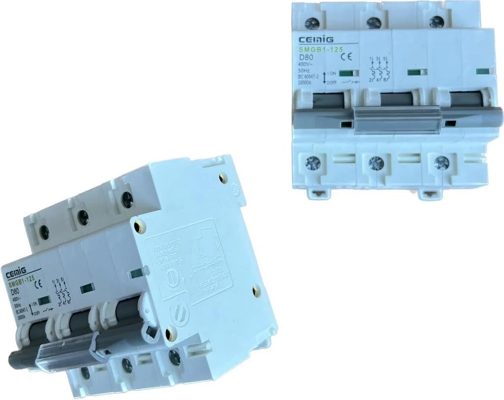 LS-Schalter 3P D 80A Leitungsschutzschalter Sicherungsautomat Leistungsschalter