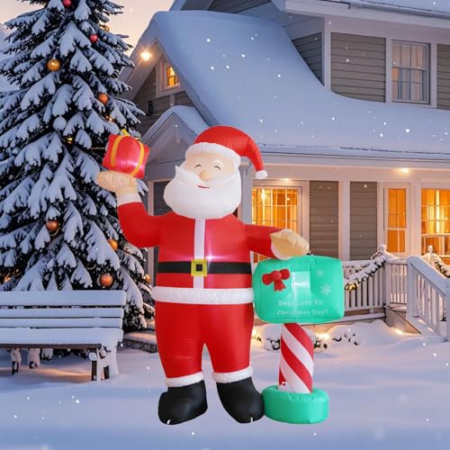Aufblasbarer Weihnachtsmann 210cm 7FT, Groß Aufblasbare...