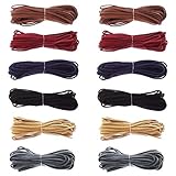 【Lederband für Armband】Geeignet für die Herstellung von DIY-Armbändern und bietet eine Vielzahl von Farben für Ihre Kreativität, Sie können kombinieren, um einzigartige Armbänder herzustellen.