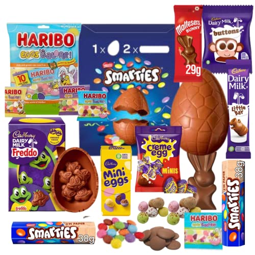 Easter Egg Hunt Bundle For Kids & Adults Large Smarties Chocolate Egg