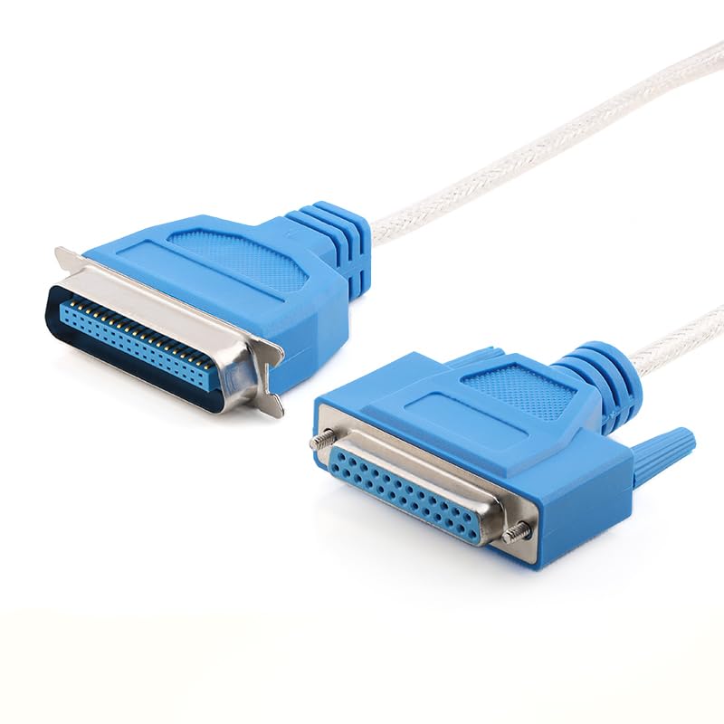 1Pc USB to Parallel Printer Cable Adapter, IEEE 1284 USB to DB25 36-Pin LPT Port Converter with PL2305 Chip for Printers, Scanners and Computers