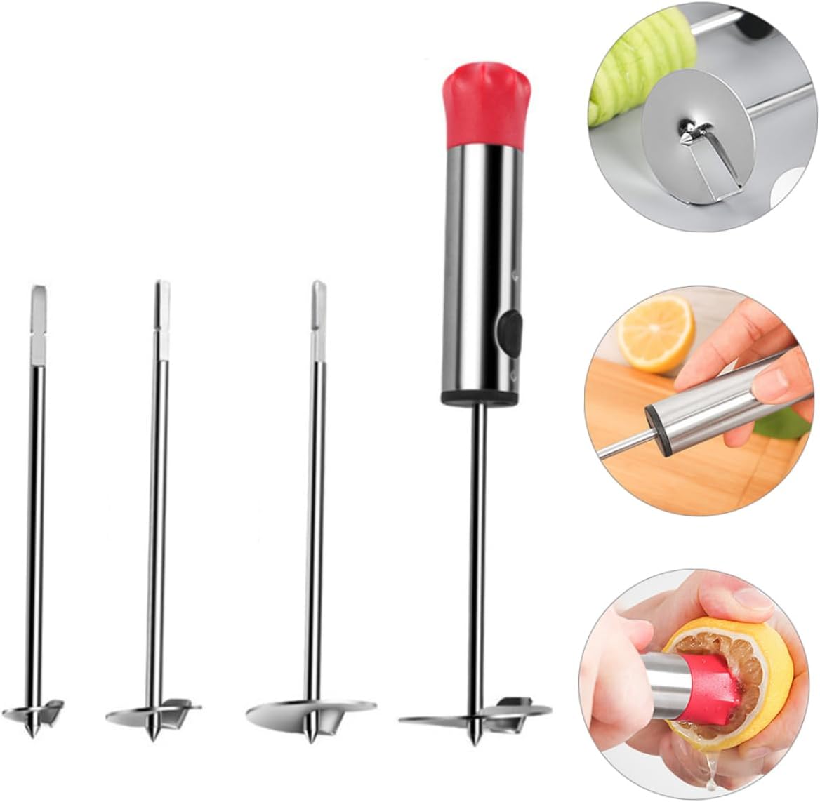 304 Stainless Steel Fruit Corer Set Metal Core Remover for Pears and Cherries with ABS Handle Kitchen Tool for Simple Fruit Preparation for Home Chefs