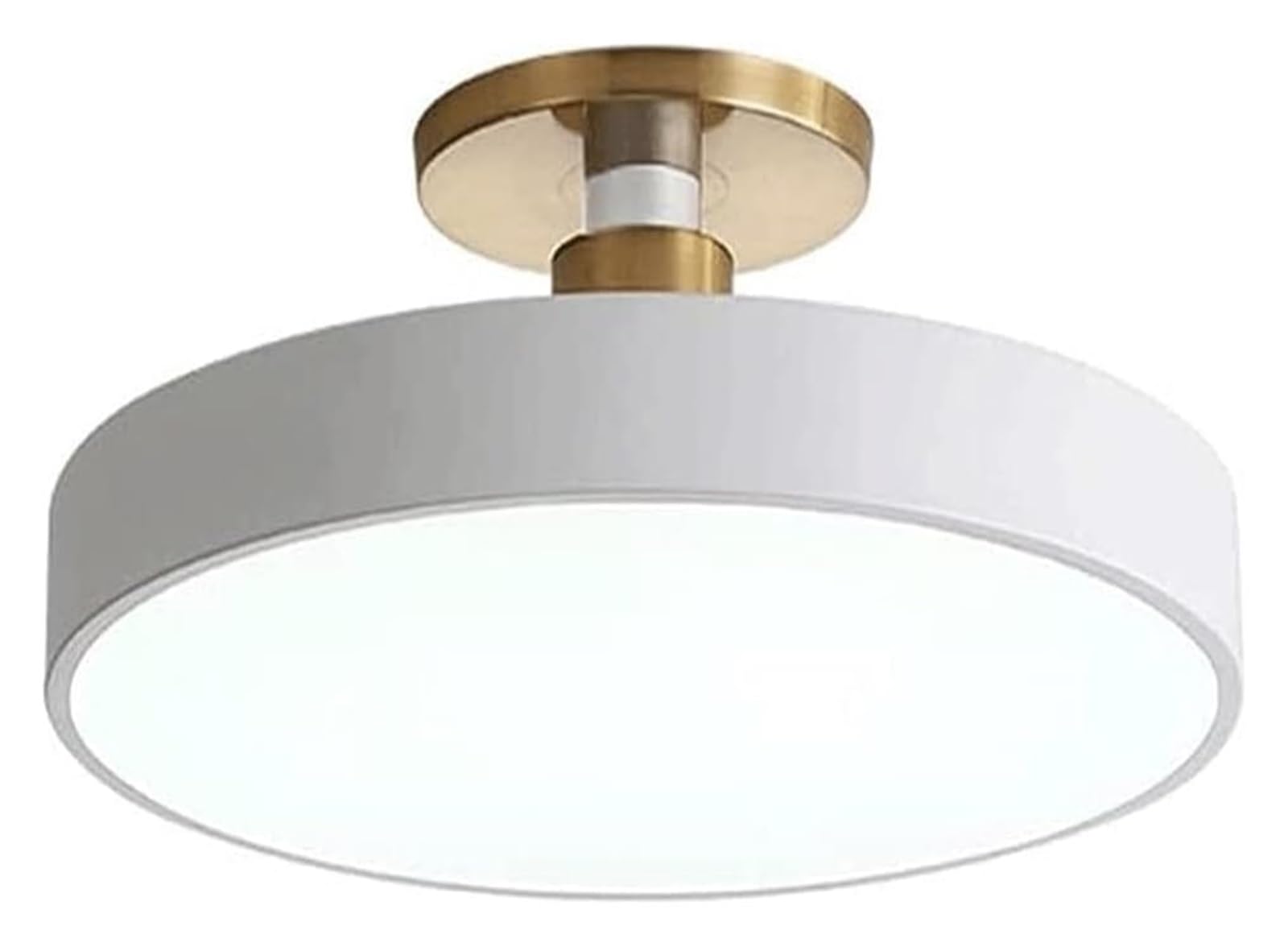 Plafonnier LED rond 50cm luminaire moderne épuré pour salon et chambre