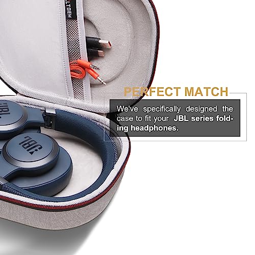 Image of L LTGEM EVA Hard Case for JBL Live 770NC /660NC /650BT /460NC /670NC /400BT /500BT and JBL Tune 770NC /710BT /720BT /760NC /700BT /750BT /510BT /660NC /520BT /500 /Tour One /E45BT Bluetooth Wireless Headphone(Grey)