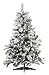 Produktbild infactory Christbaum: Künstlicher Weihnachtsbaum im Schneedesign, 180 cm, mit 300 LEDs (LED Weihnachtsbeleuchtung)