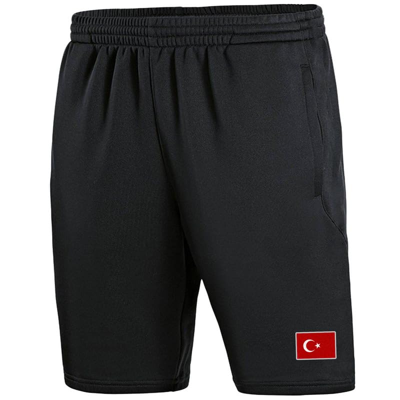 Short Turquie TQ-68 Football Noir idéal pour vos matchs de l'été