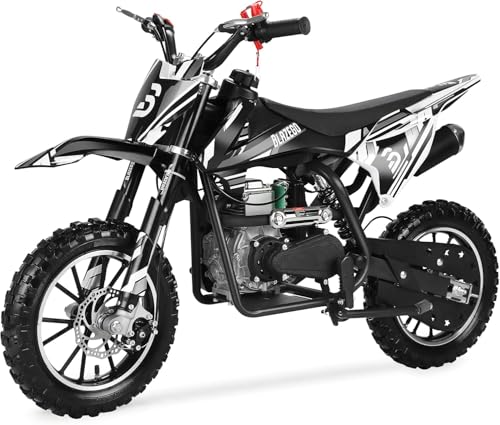 BLAZEGO 50cc 4-Stroke Kids Dirt Bike,Gas Powered Mini Motorcycle,10" Tires