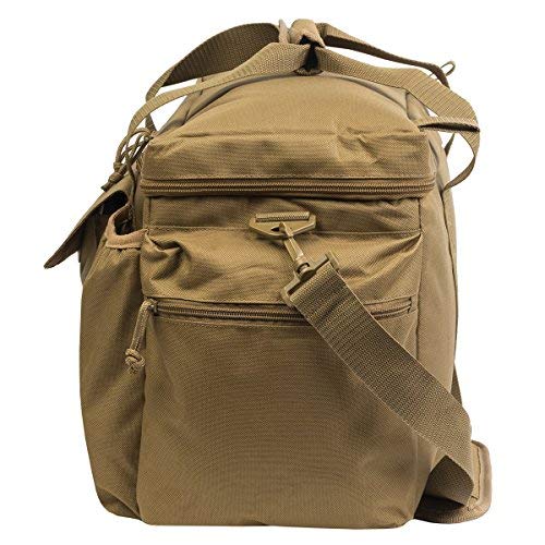 Departed Military Tactical Large Duffel Duffle, Shoulder Strap Travel Bag, Tactical Assault Military Molle Gear (Tan)4