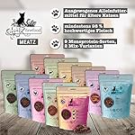 catz finefood Meatz Katzen Leckerlies Huhn N° 3 - knusprige Fleischstreifen, gegrilltes Hühnerfleisch mit Biotin für gänzendes Fell - Katzensnack ohne Zucker, getreidefrei, 45g – Bild 3