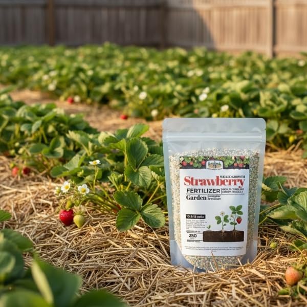 Old Cobblers Farm™ Wicked Growth Strawberry Fertilizer - Enhances Soil Health & Berry Yield - Slow-Release Nutrients for Robust Growth-for Home Gardens (5 lbs | 10 lbs | 15 lbs | 20 lbs) (20lbs)