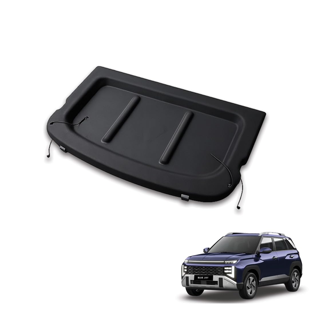 Blue Jay Parcel Tray/Dicky Tray Compatible for Venue (NOV 2025-TILL Date) Car | Injection Moulded OEM Type Adjustable Parcel Tray | Rare Luggage Cover | Black-image-6
