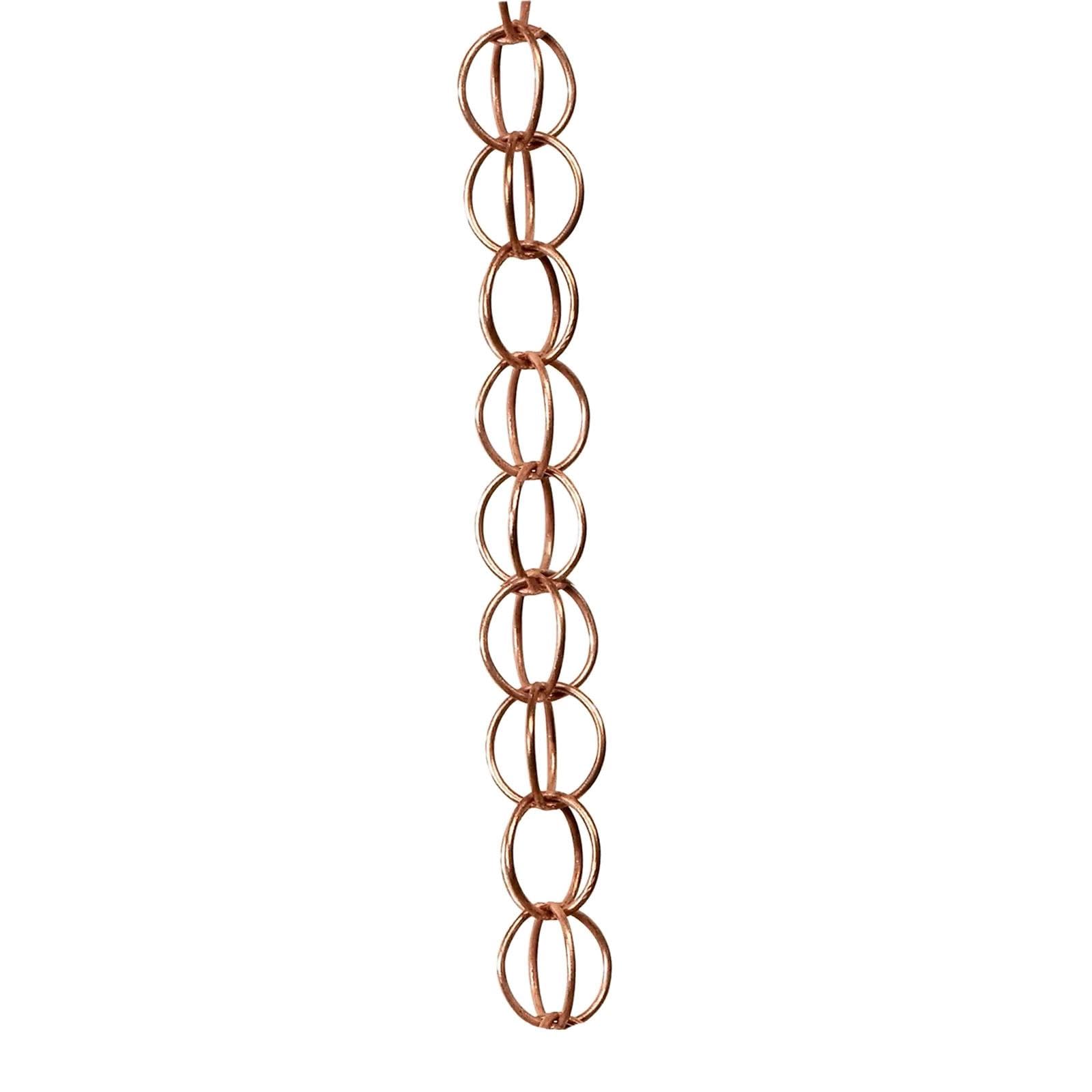 Catena Antipioggia in Metallo, Scacciapensieri da Esterno, Catene di Raccolta dell'Acqua Piovana, Catena per Grondaia, Decorazione per Casa e Giardino, Anelli