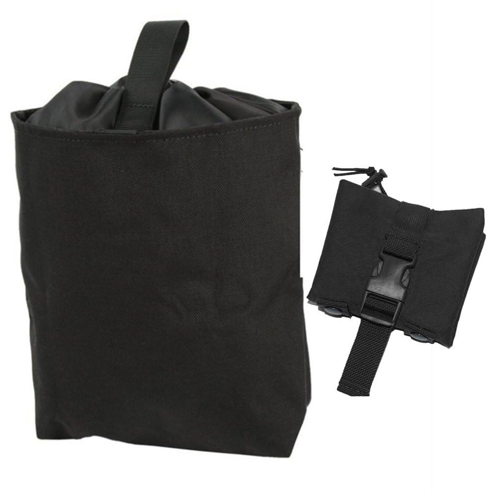 Fituenly Dump Pouch Foldable Drawstring Magazine Pouch Utility Military Waist Bag for Outdoor Hunting Hiking