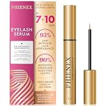 PHIENEX 2026 New Version Siero per ciglia, per una crescita rapida e ciglia più lunghe, folte e voluminose, con il Complesso di Peptidi Botanici US DermaCraft Labs - 3ml (Metallico)