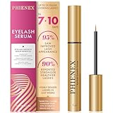 PHIENEX 2026 New Version Sérum crece pestañas, para crecimiento rápido, mayor densidad y pestañas más largas y voluminosas, con Complejo de Péptidos Botánicos US DermaCraft Labs - 3ml (metálico)