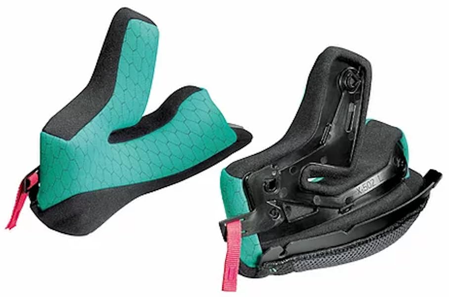 Coussinets Nolan Steadyfit X502 de 30 mm pour un maintien haut de gamme