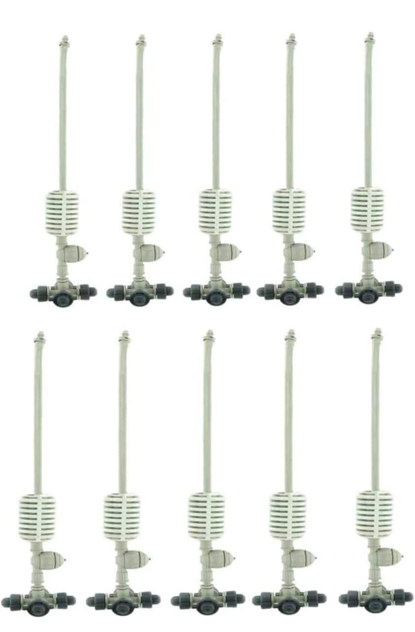(5pcs) Irrigation Fogger System 4 Way Fogger Assembly Unit with Check Valve for Garden, Greenhouses, Mist Cooling System and Poultry Farm - Pack of 10-image-19