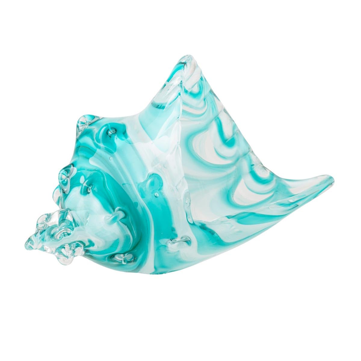Paris Prix Presse-Papier Coquillage en Verre Océan 22cm Turquoise
