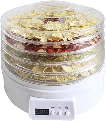 H.yina Fruit and Vegetable Dehydrator Dry Fruit Machine Food Dryer Food Processor Wisdom, Liquid Crystal Display, Timed…