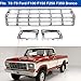 TOPLISTING Front Upper Grille And Headlight Bezel Assembly, Chrome ABS Grill, Compatible with Ford F-100 F-150 F-250 F-350 F-450 Bronco 1978-1979 – Direct Fit For F100 F150 F250 F350 F450 Bronco