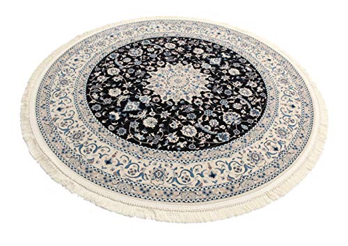 RugVista, Nain Emilia, Teppich, Mittelflor, ∅ 150 cm, Rund, Oeko-Tex Standard 100, Polyester, Flur, Schlafzimmer, Küche… – Bild 3