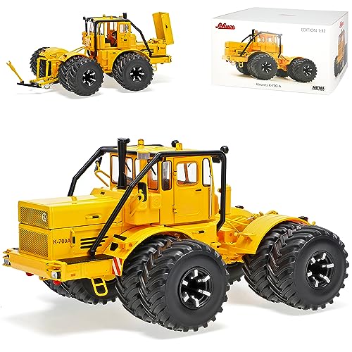 Kirovets K 700 A Traktor Gelb mit Doppelbereifung 1962-1975 1/32 Schuco...