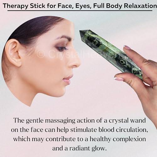 Image of Kambaba Jasper Crystal Wand - Pointed Crystal Wand for Energy Healing, Chakra Balancing, Meditation and Home Decor - Crystals and Healing Stones for Gift