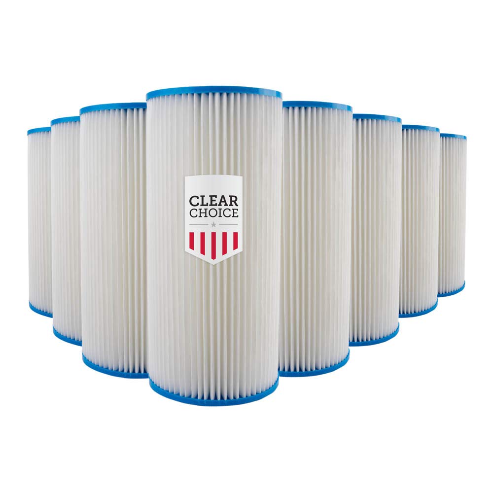 Clear Choice Sediment Water Filter 5 Micron 10 x 4.50" Water Filter Cartridge Replacement 10 inch RO System 255490-43 ECP5-BB, CP5-BBS, 8-Pk