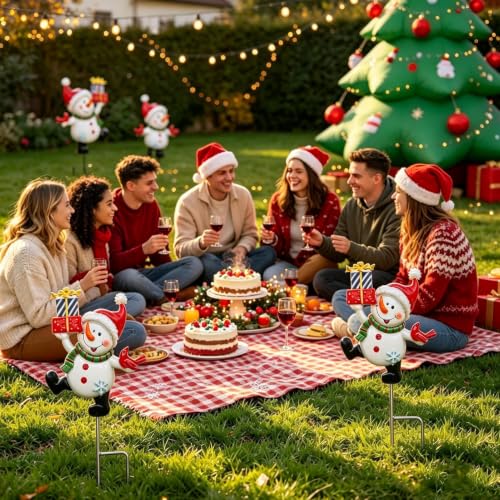 Estacas navideñas de patio para iluminar de ilusión el sendero de entrada 3