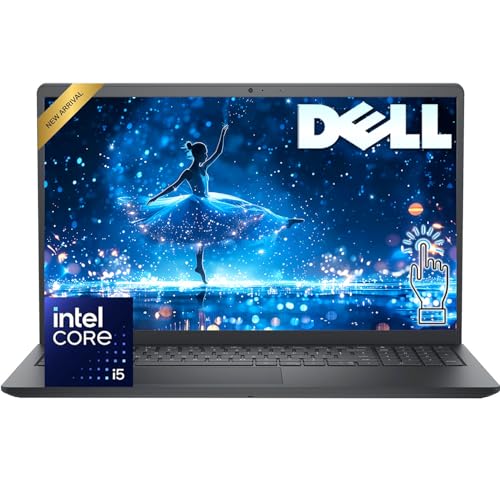Image of Dell 15.6 inch FHD Touchscreen Laptop • Intel Core i5-1334U (10 cores) • 8GB RAM • 512GB PCIe SSD • SD Card Reader • Intel Iris Xe Graphics • 9H Battery • Wi-Fi 6 • Copilot AI • Win 11