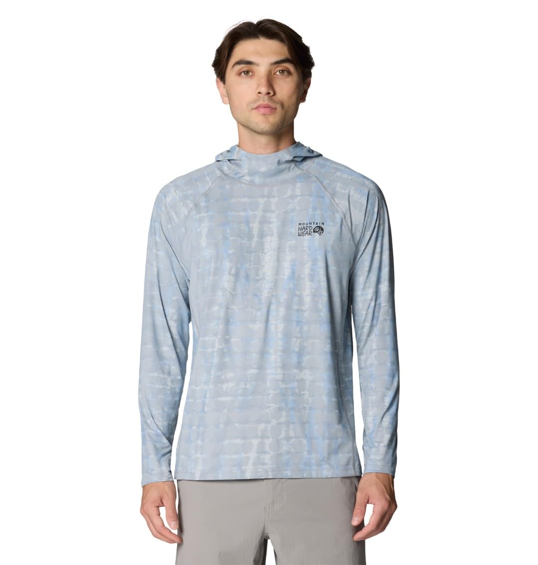Mountain Hardwear Crater Lake Herren-Kapuzenpullover für Wandern, Camping, Rucksackreisen und Freizeitkleidung, Glacial Prismatic Print, Medium