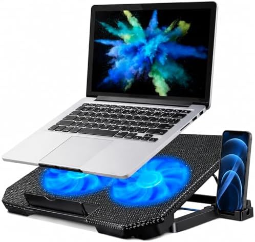 Base Suporte para Notebook até 17" com Cooler Duplo Ultra Silenci...