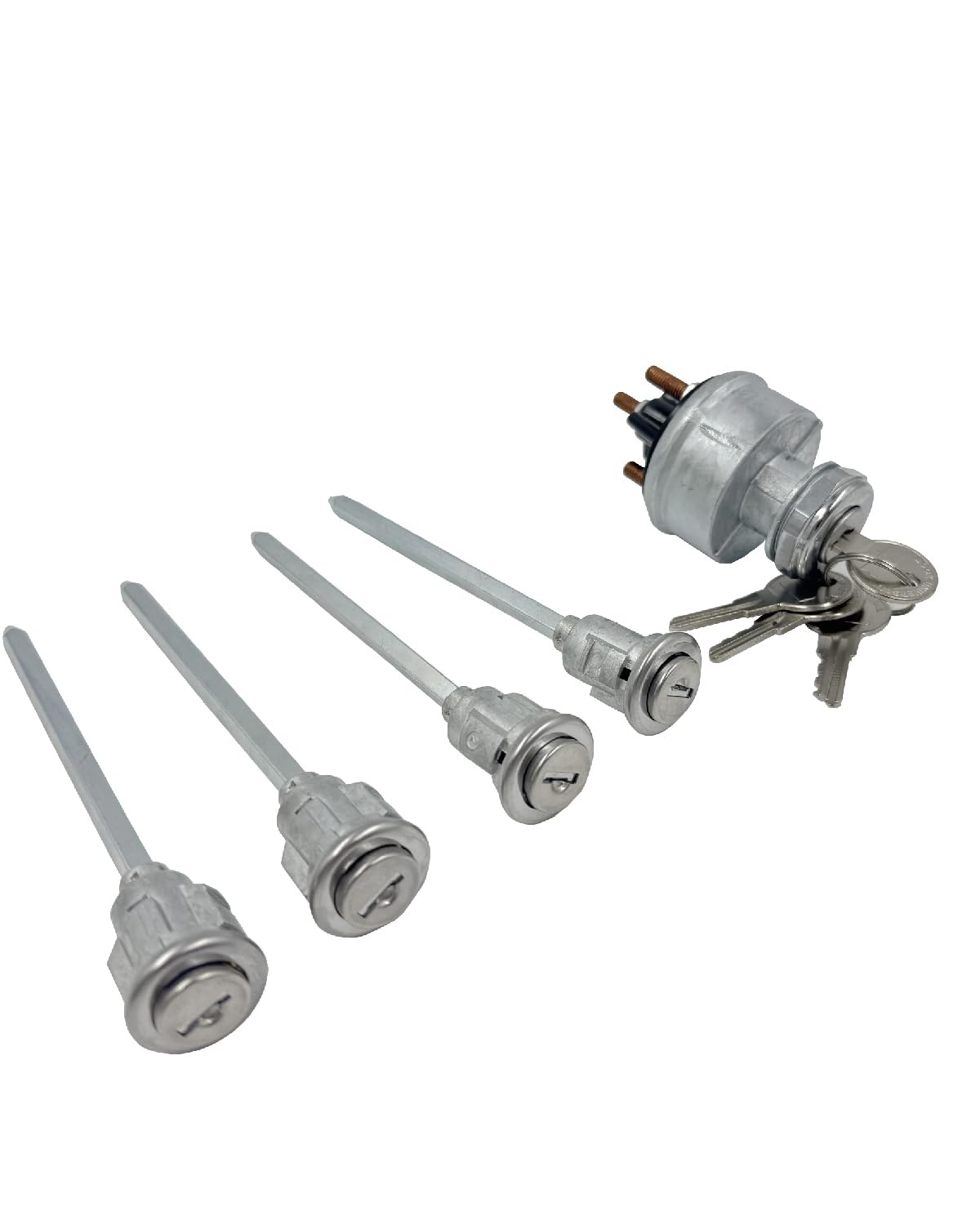 Ignition Switch and 4 Door Lock Cylinder with Key Fit for Peterbilt 379 377 359 378 349 385 362 Truck, Replace 23-08598 23-09994C268 30GN15 34RC156