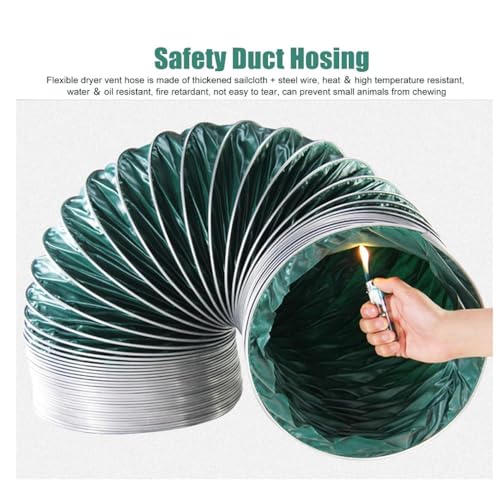 Tuyau de ventilation flexible pour sèche-linge ignifugé de 9 m