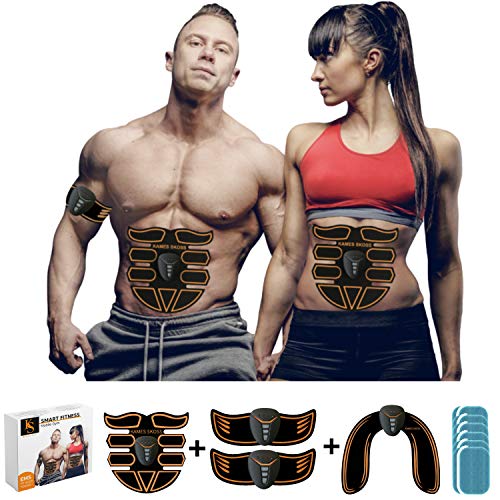 kames skoss prestige - Dispositivo di elettrostimolazione, Cintura Addominale per Uomini e Donne, Kit stimolatore Muscolare per Braccia + Cosce + Gambe, Massaggio Muscolare, Dispositivo per Glutei
