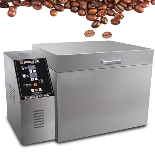 DIUNAOZI Macchina per Tostare I Chicchi di caffè Elettrica Digitale,Tostatrici per caffè con Temporizzazione Automatica per Noci, Arachidi, Anacardi, Castagne, Riscaldamento Uniforme 1800W