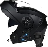 Vista 1 de Bluetooth Modular Motorcycle Helmet DOT/ECE Approved Full Face Flip up Anti-Fog Double Visor Helmet Built-in Dual Speaker with Microphone for Adult