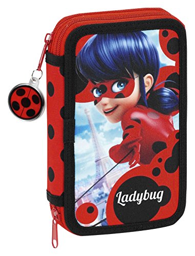 SAFTA- Ladybug Astuccio, Colore Rosso (Rojo), 20