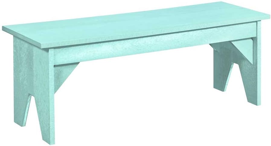 Generations Lifestyle Outdoor Bench, 48" L x 14" W x 18" H, Aqua