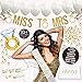 Bachelorette Party Decorations Kit//Bridal Shower Supplies + Cheers Gift Box: Veil & Bride-to-Be Sash, Bridal Tattoo Collection, Gold Ring Confetti, Diamond Ring Balloon + 12 Pearl Latex Balloons