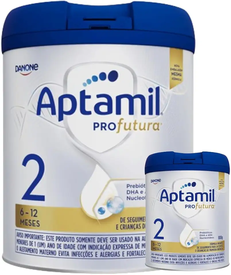 2 Latas -Profutura 2 Fórmula infantil em pó Danone 800gr - 6 a 12 meses