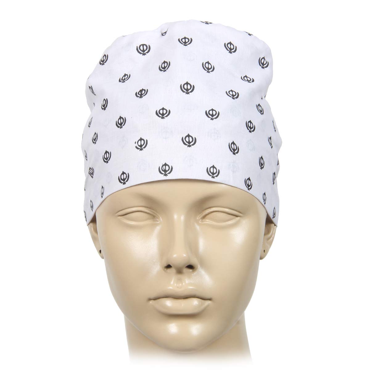 Buy BISMAADH 100 Cotton Sikh Religious Khanda Printed Patka Durag
