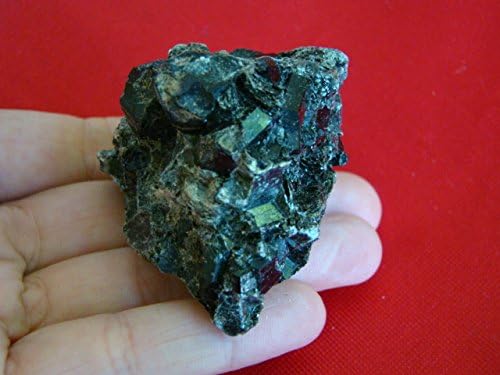Flo7213 Black Fuchsite Silicate & Black Tourmaline Spots